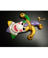 New Orleans Mardi Gras Christmas Ornament 1996 Jester Fool in White Face  - $5.99