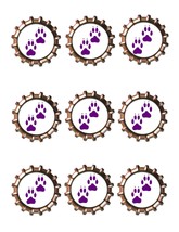 Purple Paws Bottlecap -Download-ClipArt-ArtClip-Bottle Cap-Digital - $0.99