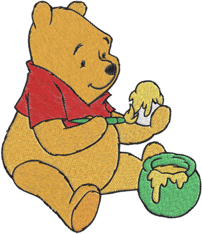 Buy 2 Get 1 Free,winnie The Pooh Machine Embroidery Design -- 0153 ...