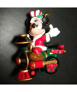Enesco Treasury of Christmas Ornament Mickey Mouse Disney on Train Engin... - $7.99