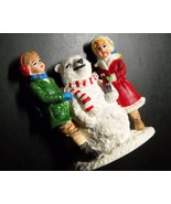 Coca Cola Town Square Collection Accessory 1994 Polar Bear Snowman with ... - $9.99