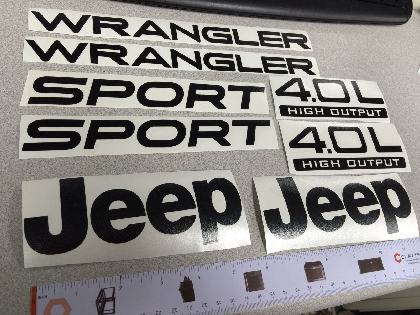 03-06 Jeep Wrangler Sport (new Style)Vinyl Stickers Decals YJ TJ 4.0L ...