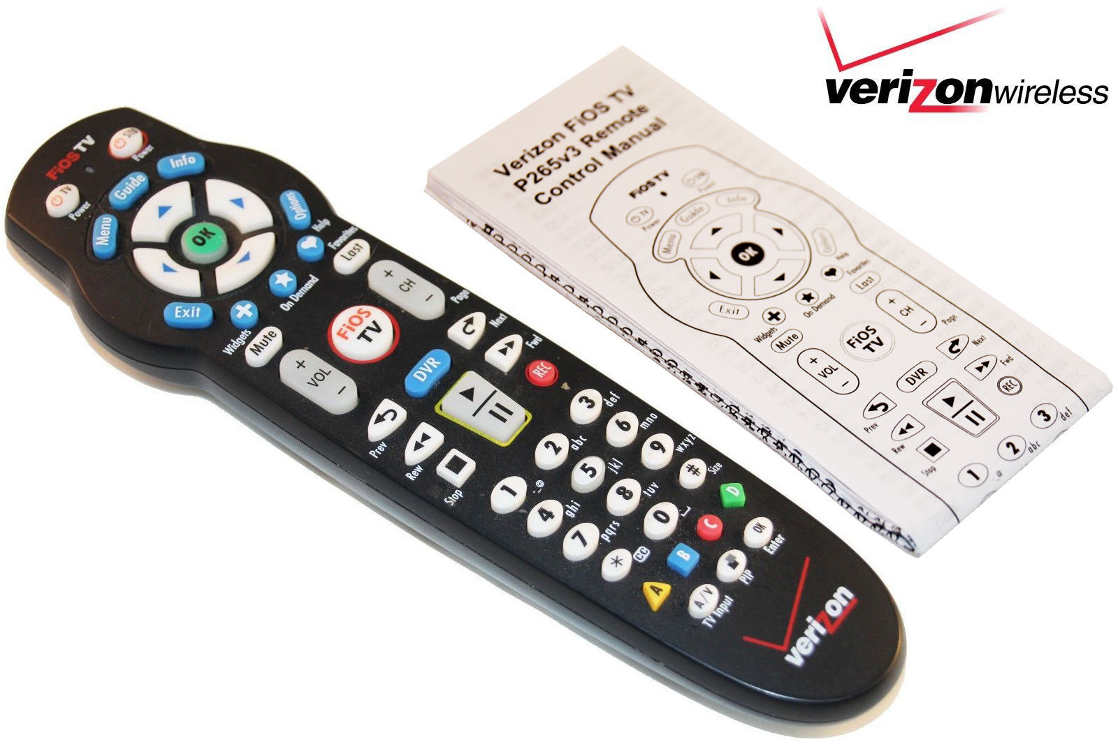 Verizon FiOS TV/DVR Remote Control RC2655005/01B Latest ...