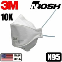 10-pack 3M Aura 9205+ N95 NIOSH Protective Disposable Face Mask Respirator NEW - $21.46