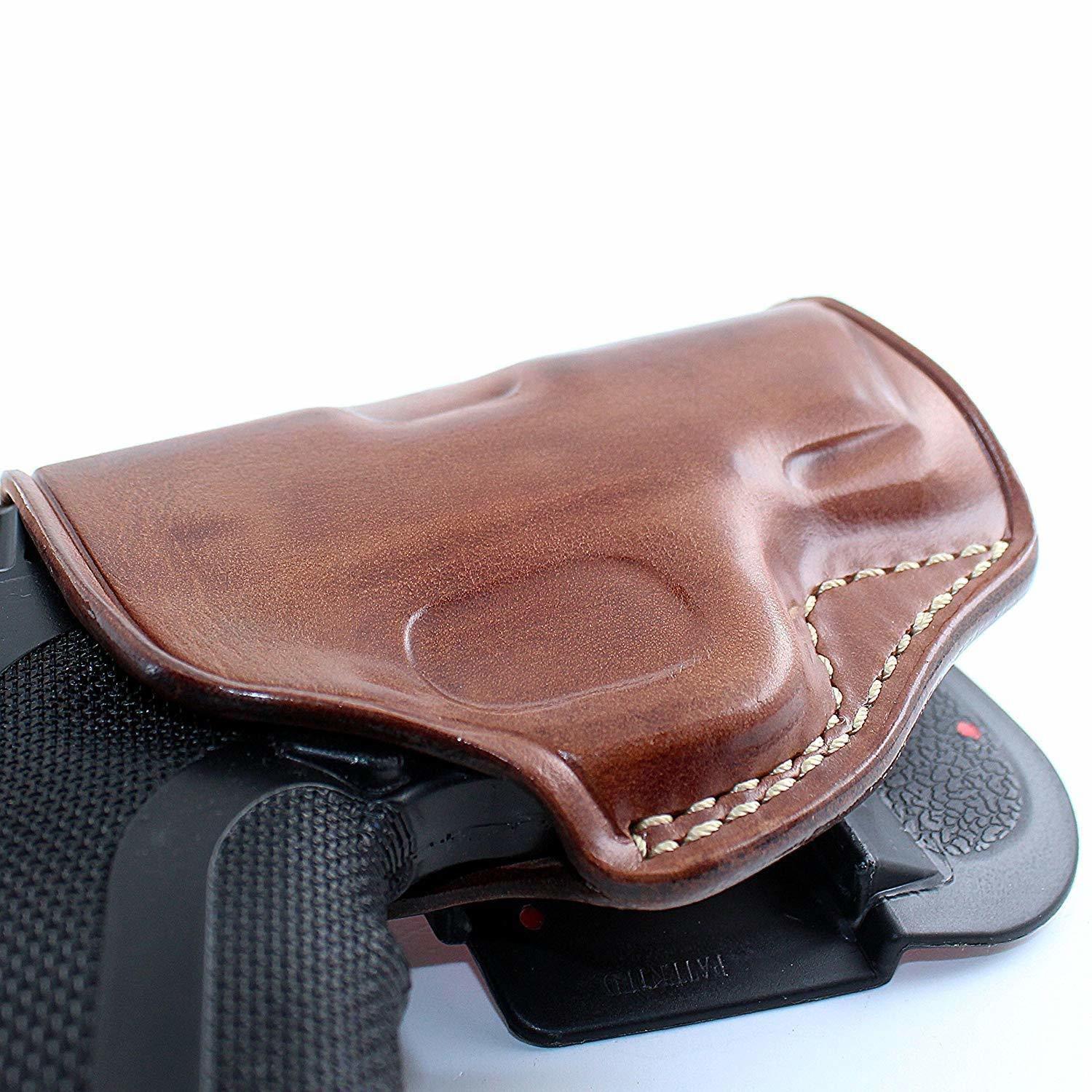 Leather Paddle Holster Fits Beretta APX Carry 9mm 3’’BBL, Right Hand