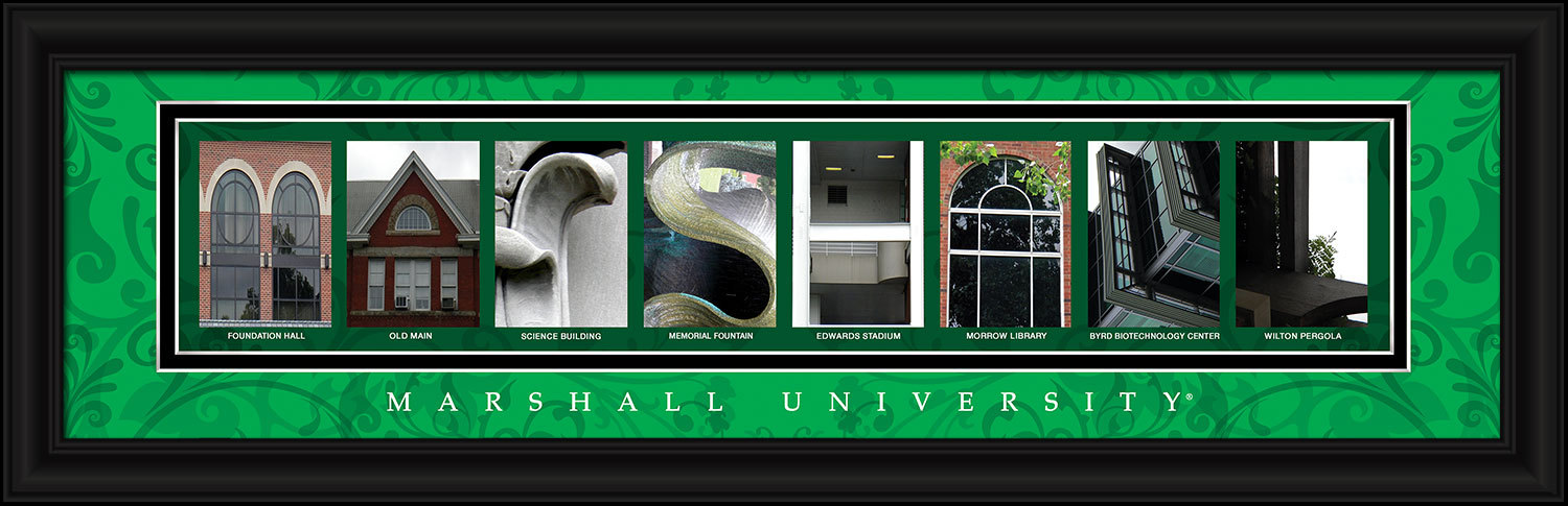 Marshall University Officially Licensed Framed Letter Art - Plaques & Signs