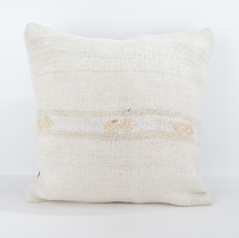 18x18 white pillow white kilim pillow white pillow case home wihite pillow cover - $55.00