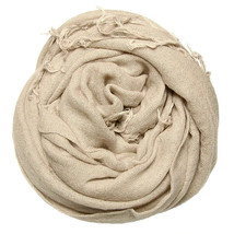 Chan Luu Solid Cashmere and Silk Scarf Doeskin - $207.89