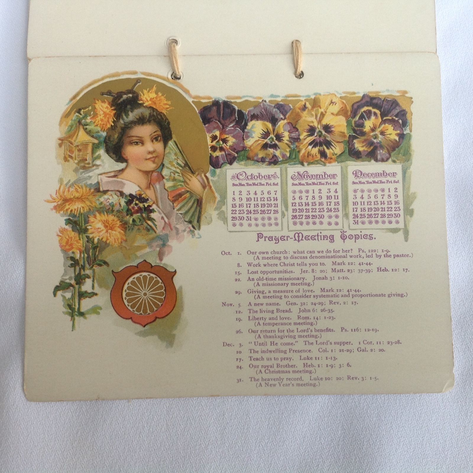 Vintage Calendar 1899 With All Months New and 50 similar items