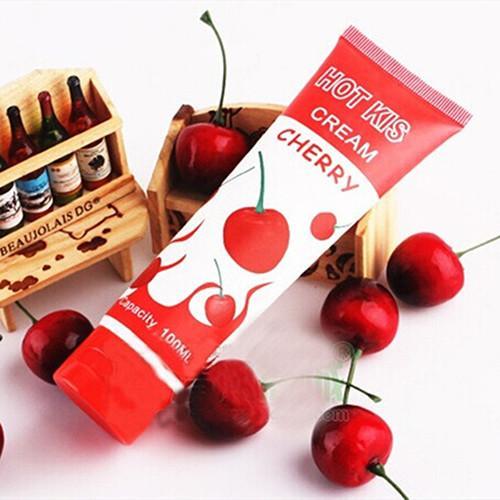 100ml Cherry Flavored Lubricant Gel Edible Oral Sex Enhancement Water Base Lube Lubes Lotions 2839