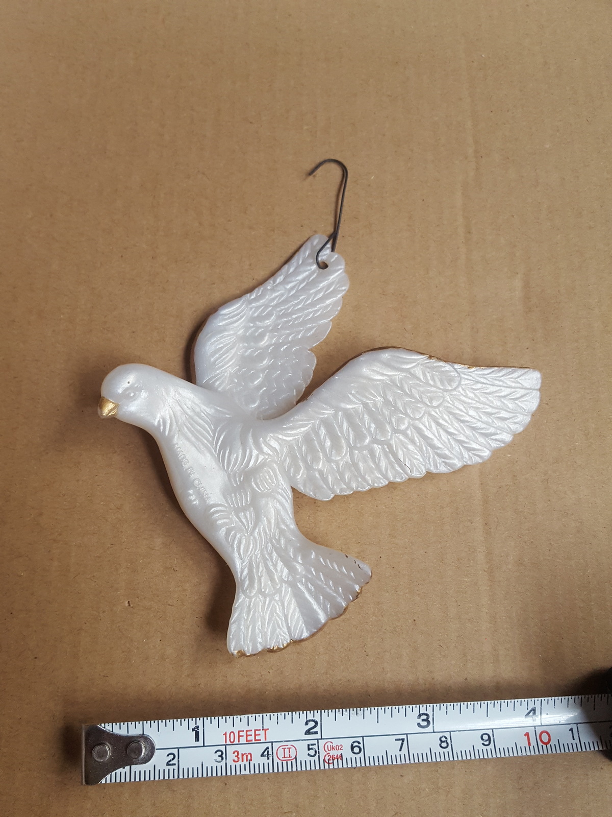 Beautiful white dove Christmas Xmas tree holiday Ornament Pre-owned ...