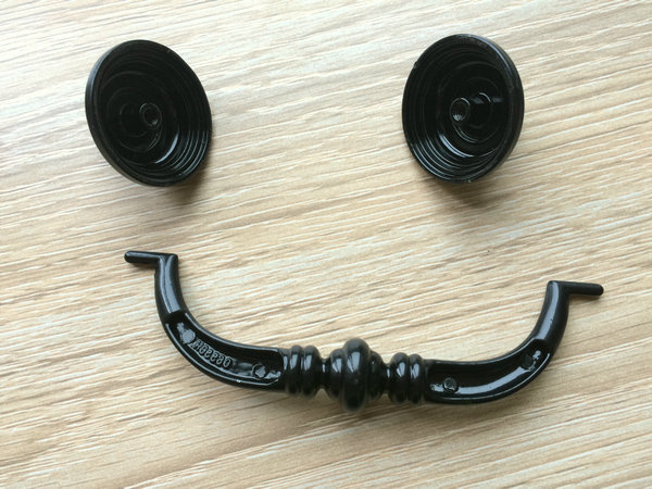 3 5 Black Dresser Pulls Drop Drawer Pull And 50 Similar Items