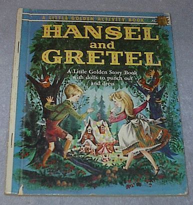 Hansel and Gretel Vintage 1961 A Print Little Golden Activity Book ...