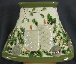 Yankee Candle Med/Lrg Jar Shade Sculpted Gifts Ornaments Christmas Square Chips - $17.95