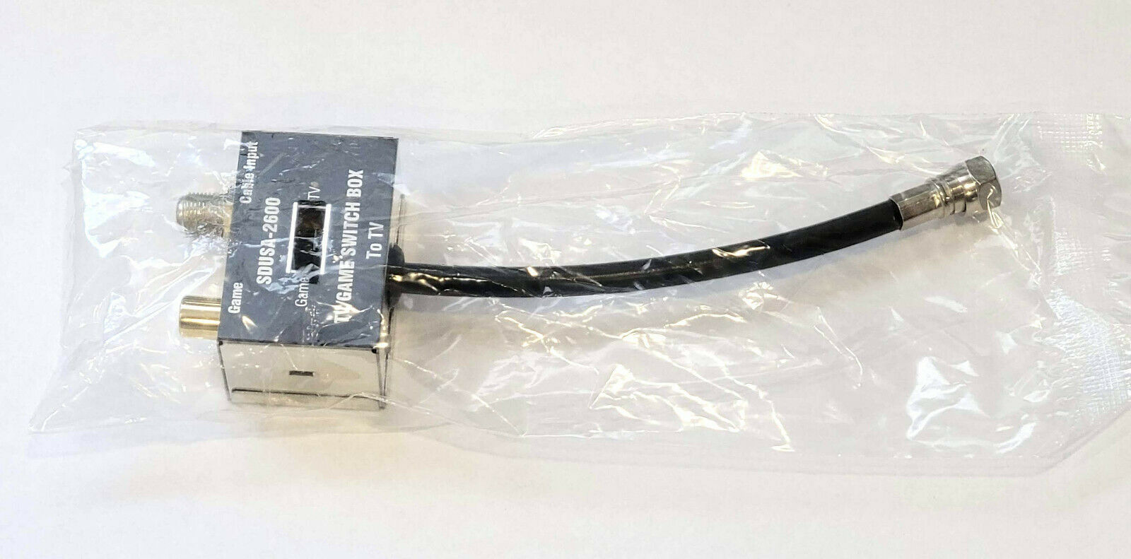 New Switch Box Adapter for Atari 2600 Cable Hookups Video Game RF TV