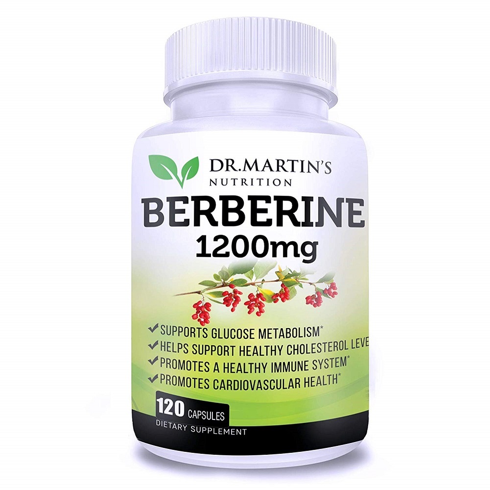 Dr Martin's Nutrition1200mg Berberine 120Caps Healthy Blood Sugar, Glucose