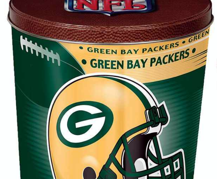 Jody's Popcorn Green Bay Packers Collectable Tin Sports Memorabilia 6 ...