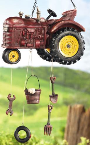 Country Farm Tractor Garden Windchime - Wind Chimes