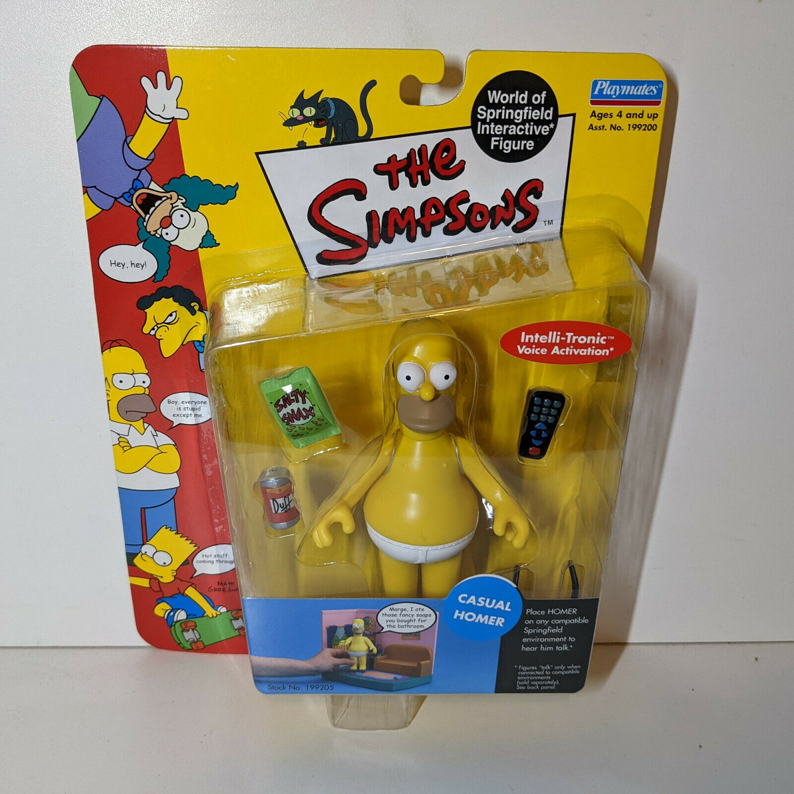 The Simpsons Casual Homer Action Figure - Playmates Series 4 2001 - NEW ...