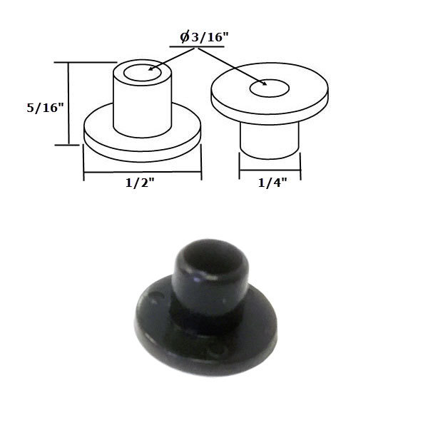 Shower Door Nylon Bushing for Framed Pivot Shower Doors - Plumbing ...