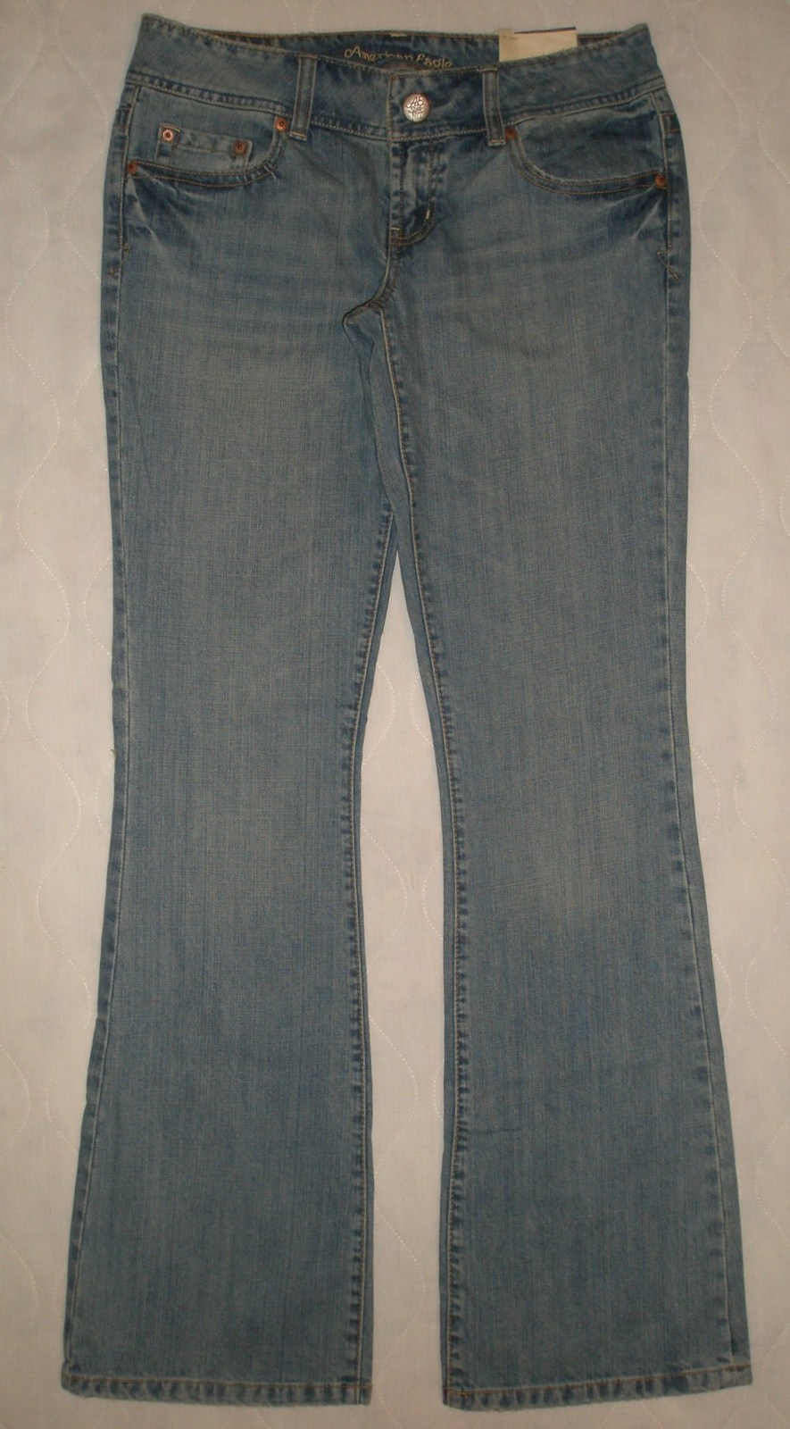 NWT American Eagle Artist Super Low Rise Skinny Flare Jeans Womens Size ...