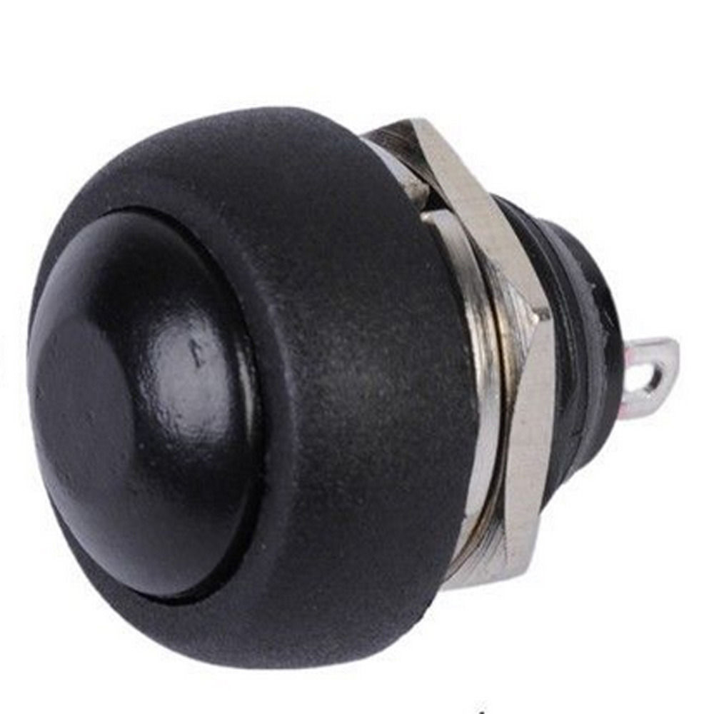 Lot10 Black 12mm Momentary Waterproof Round Push Button Toggle Switch