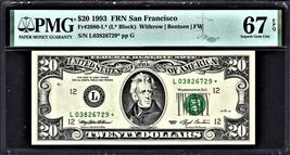 Star Note - Superb Gem Uncirculated MS-67 $20 Note Mintage only 640,000!  - $89.00