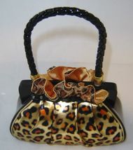 Purse Handbag Money Bank Sexy Leopard Look Polyresin Woman Christmas Gift  image 3