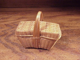 Mini Woven Basket Made in the People&#39;s Republic of China Label, Doll Size - $5.95