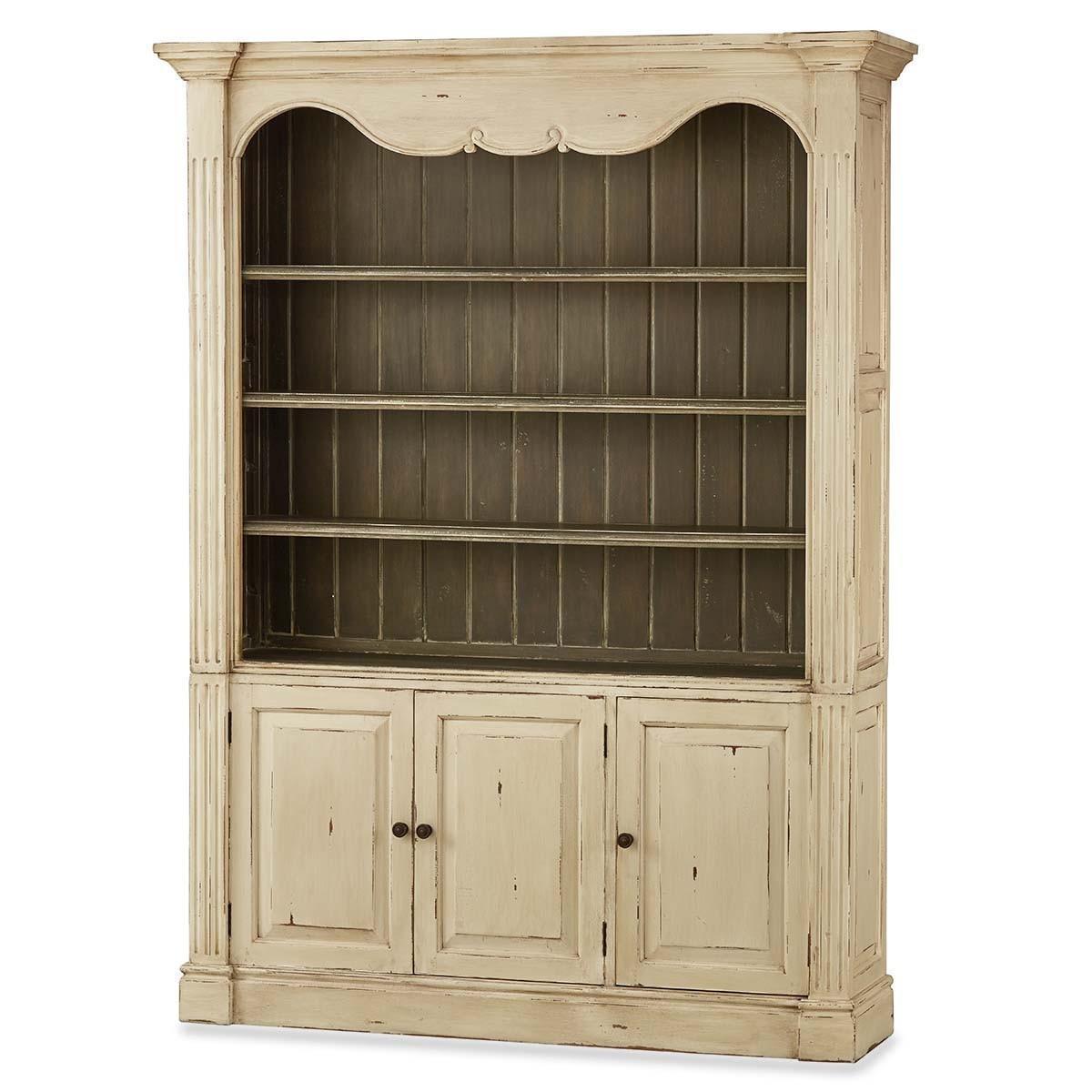 Bramble 25401 Vintage Off White Bordeaux Open Bookcase ...