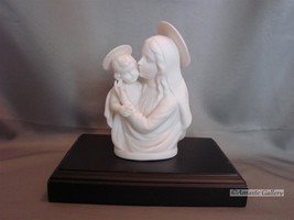  Fine Bisque Porcelain Madonna &amp; Child 7&quot; Figurine Statue - $24.99