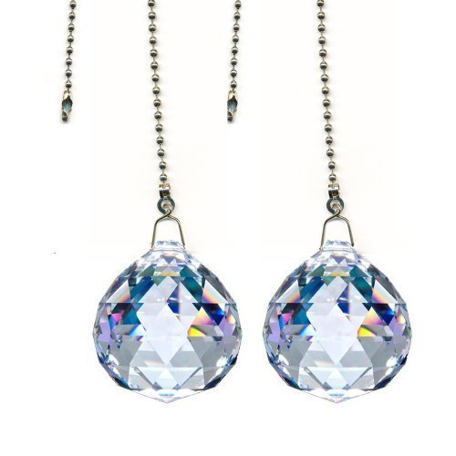 Swarovski Strass LAMP FINIAL Choice 5 Metal Finishes 40mm Crystal Clear Ball