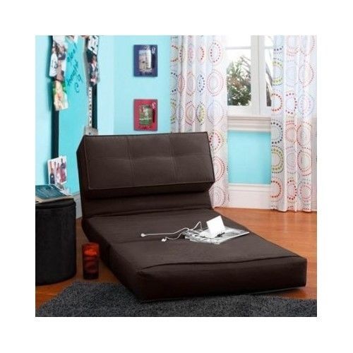 Foam Flip Chair Bed For Teens Lounger Dorm Bedroom Children Sleeper