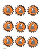 Vampire Bottlecap-Download-ClipArt-ArtClip-Bottle Cap-Digital - $0.99