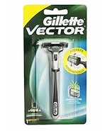 Gillette Vector Plus Manual Shaving Razor 1 Pcs Free Shipping - $6.79