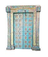Mogul Interior Indian Antique Haveli Doors Iron Nails Distressed Beautif... - £2,938.46 GBP