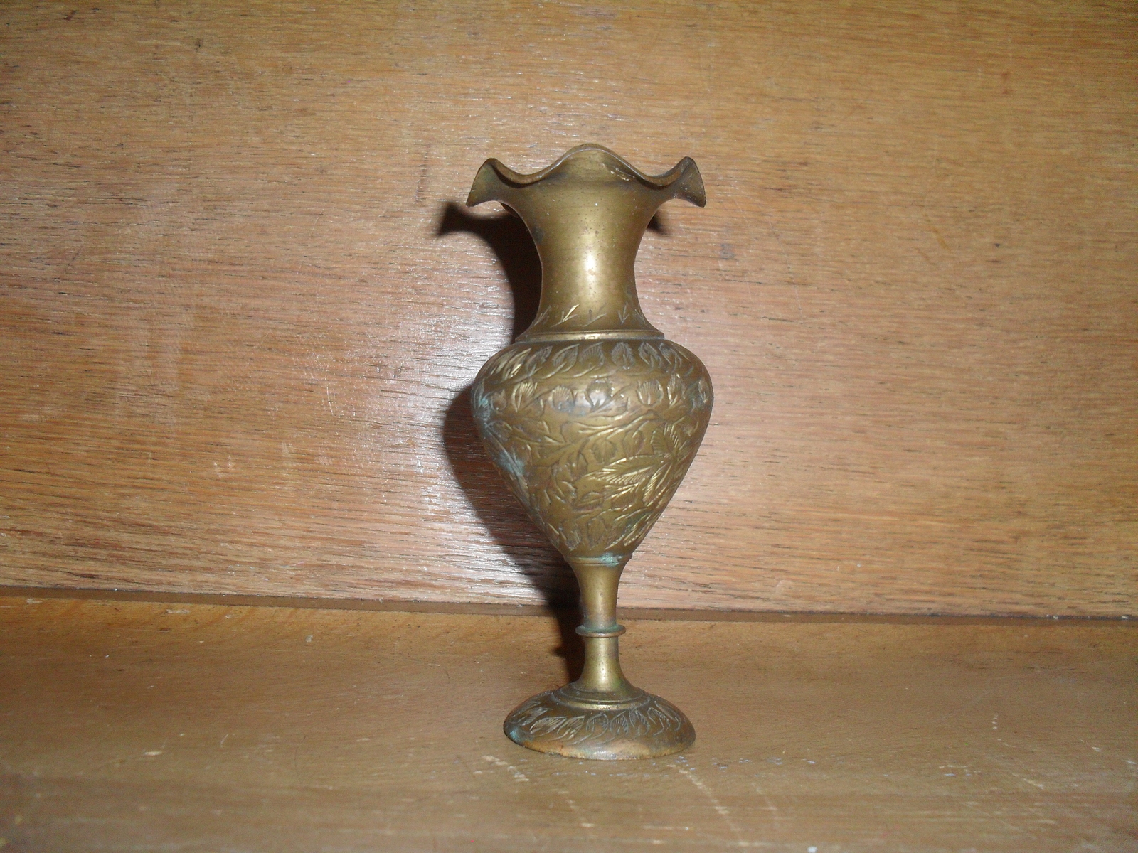 Antique Brass Vase Metalware