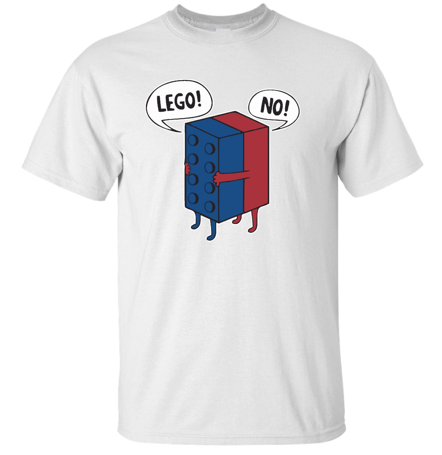 LEGO 100% Cotton Preshrunk T-shirt available in Black OR White - Shirts