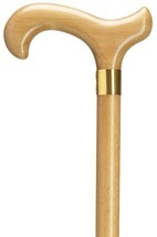 Walking Cane - Mens Derby with Brass Band Mens derby handle, on hardwood... - $42.00