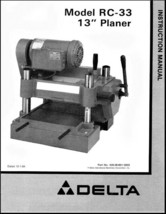 Delta Planer 22-650 RC-33 Instruction Manual - $10.99