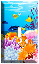 Tropical Sea Exotic Coral Aquarium Clown Fish Single Light Switch Plate Cover - $10.22