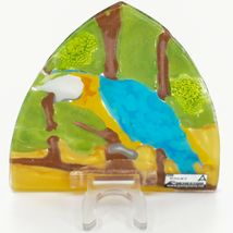 Handmade Fused Art Glass Parrot Tropical Bird Nightlight Night Light Ecuador image 3