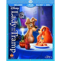 Disney's Lady and the Tramp, Diamond Edition, 2-Disc Combo Pack (Blu-ray + DVD) - $26.74