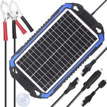 12V Solar Car Battery Charger & Maintainer - Portable 8W Solar Panel T - $84.99