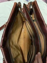 Vintage Tony Perotti Men Briefcase Brown Leather Bag Italy Shoulder Messenger image 9