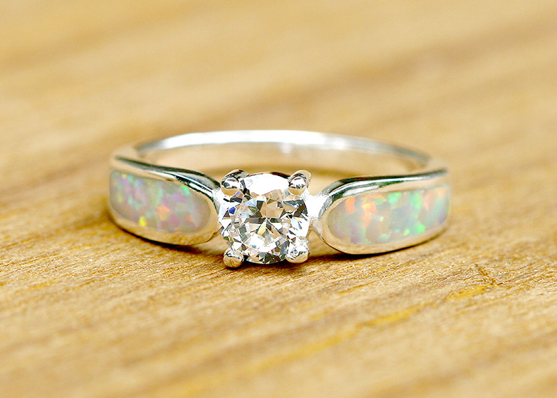 Engagement Ring,Opal Ring,Geode ring,October Birthstone,Birthstone Ring