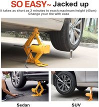 Electric Car Floor Jack - 12V  Scissor Lift Jack Set  -  Automatic image 4