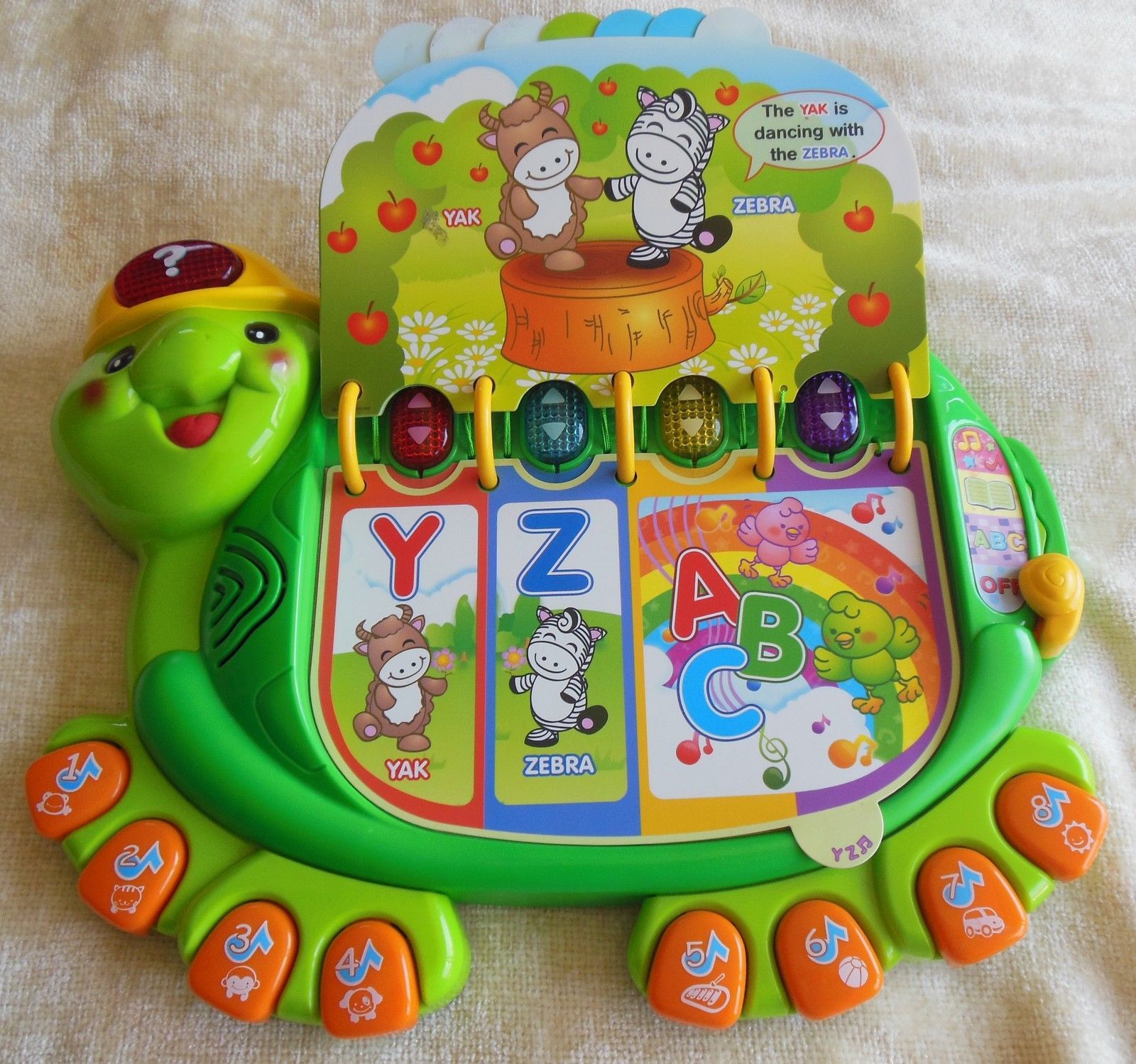 vtech touch and teach turtle book