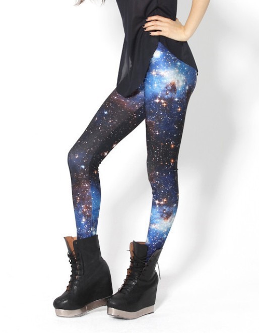 Blue Galaxy Space Digital Print Yoga Leggings Women Pants Fashion Tights Gifts
