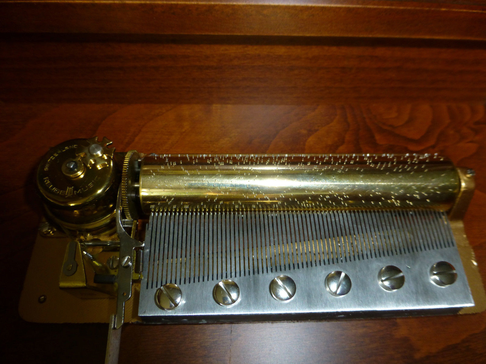 Rare Custom Reuge Music Box 72 / 3 Mozart Edition Wooden Inlaid Mozart